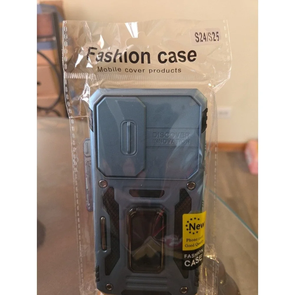 Samsung Galaxy S25 Edge Case, Green w/Slide Camera cover Kickstand NIB